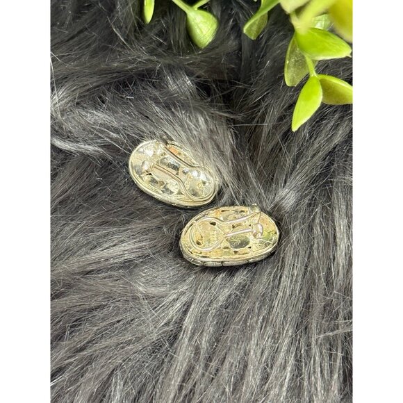 Damaged 925 Silver Dot Earrings - Picture 3 of 5